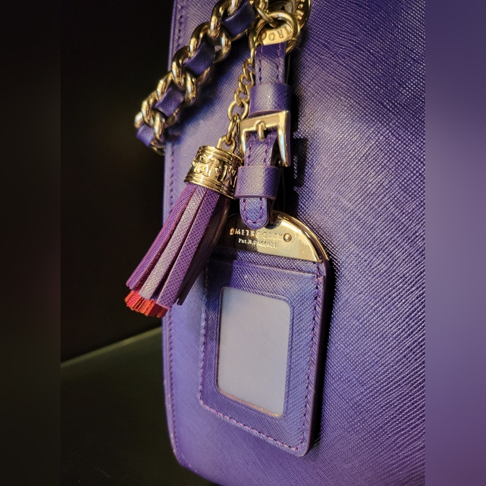METROCITY Saffiano Shoulder Bag NWOT - Picture 11 of 14